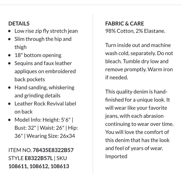 Rock Revival Kai Boot Stretch Jean - Picture 2 of 11